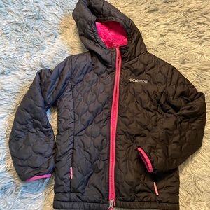 Columbia Girl Black/Pink Bella Jacket-Small (7/8)